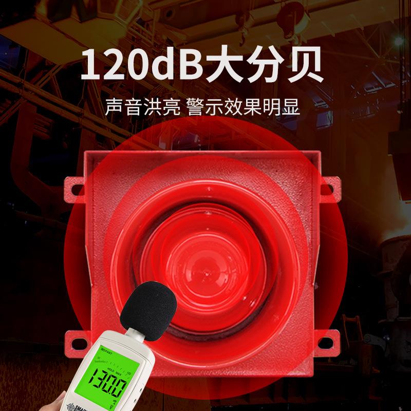 TGSG-01D声音报警器工业语音蜂鸣警报喇叭多种音调120分贝220V24V
