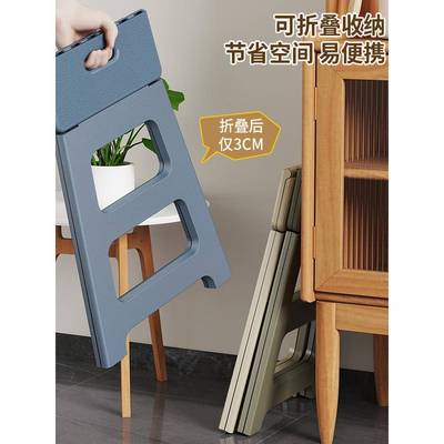 ?折叠高凳加厚塑洗料子便携式餐椅椅浴成人室澡小凳子结实ZDO户外