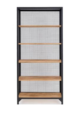 美flot实木铁艺展示纳架家GUE用客厅书店书式架多层办公室收多层