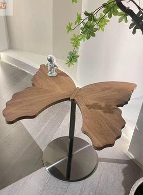 意式茶几胡桃色高客厅云朵蝴蝶形茶现代简约中几77430风端设古计