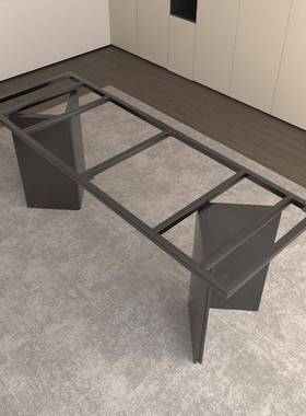 奢大板办RCI公桌脚大理石桌茶几脚架茶奢轻石桌岩板餐桌腿腿支架