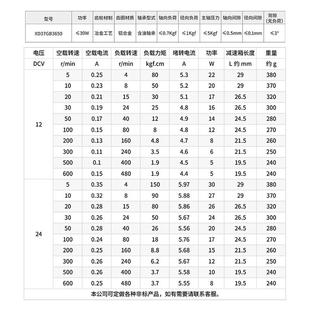 无品牌 信达3650速无刷电机12V24直流减速电动机可调正伏反转型微