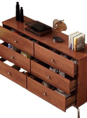 约复古风六斗URZ简柜中物古风斗柜实木五柜实木客厅靠墙储斗收纳