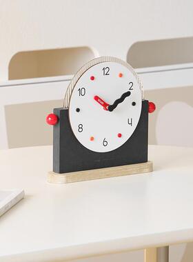 wozo屋准现TYOS206代简约座钟m家用台式饰客厅桌面摆件家居玄o关