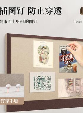 木板照片墙背软景板墙贴OCS相片墙上展板留公言板挂墙告栏墙示面