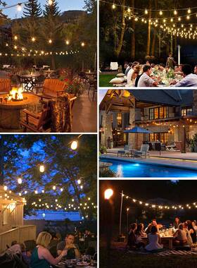 太阳能灯围灯串RURS14氛露营季装饰灯ST45料LED塑户外防水防摔串