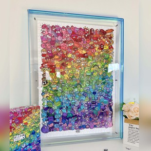 涂鸦拼图《迷途猫的世界》双面拼图1000片女生礼物创意拼图