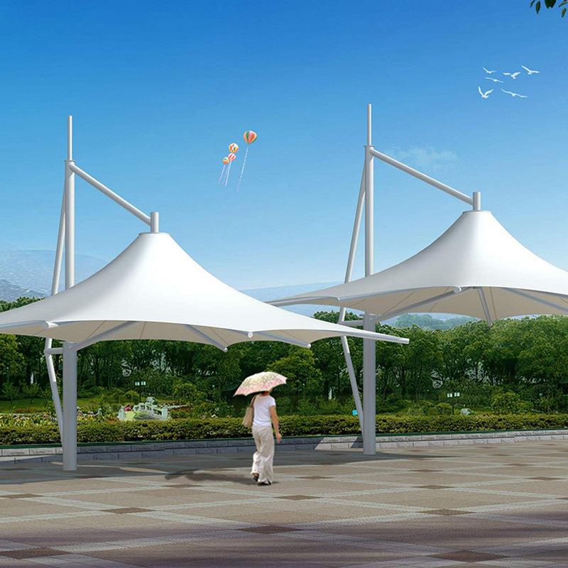 厂家公园景观篷 沙滩膜结构工程张拉膜 遮阳景区景观棚膜结构工程