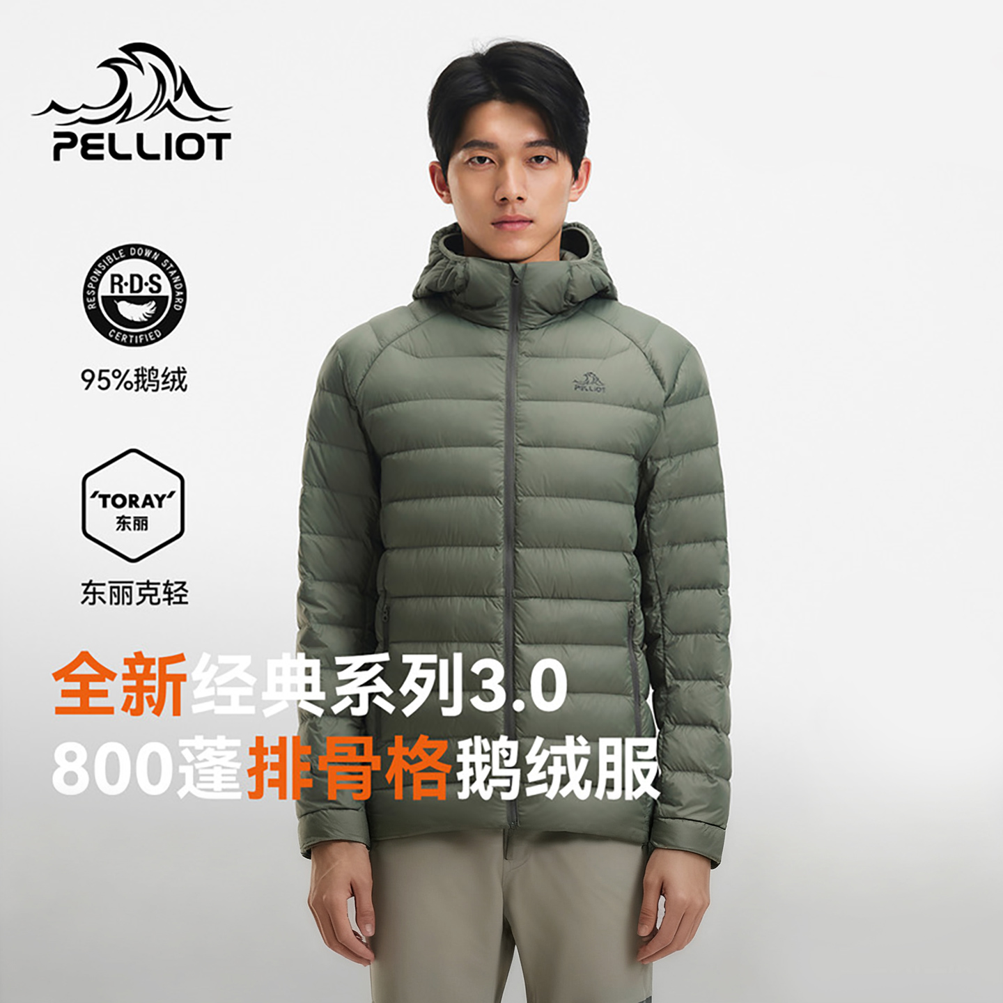 【经典3.0】伯希和800蓬羽绒服男