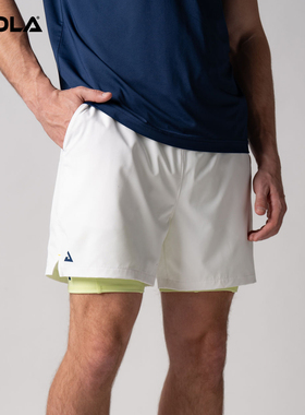 JOOLA匹克球运动短裤夏季男士2合1带弹性内衬专业户外训练服