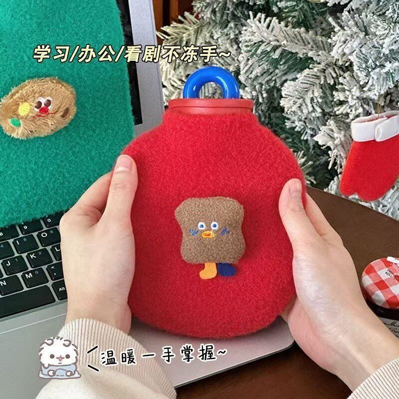 热水袋注水式可拆洗可爱毛绒冲水暖水袋加厚防爆学生宿舍教室新款
