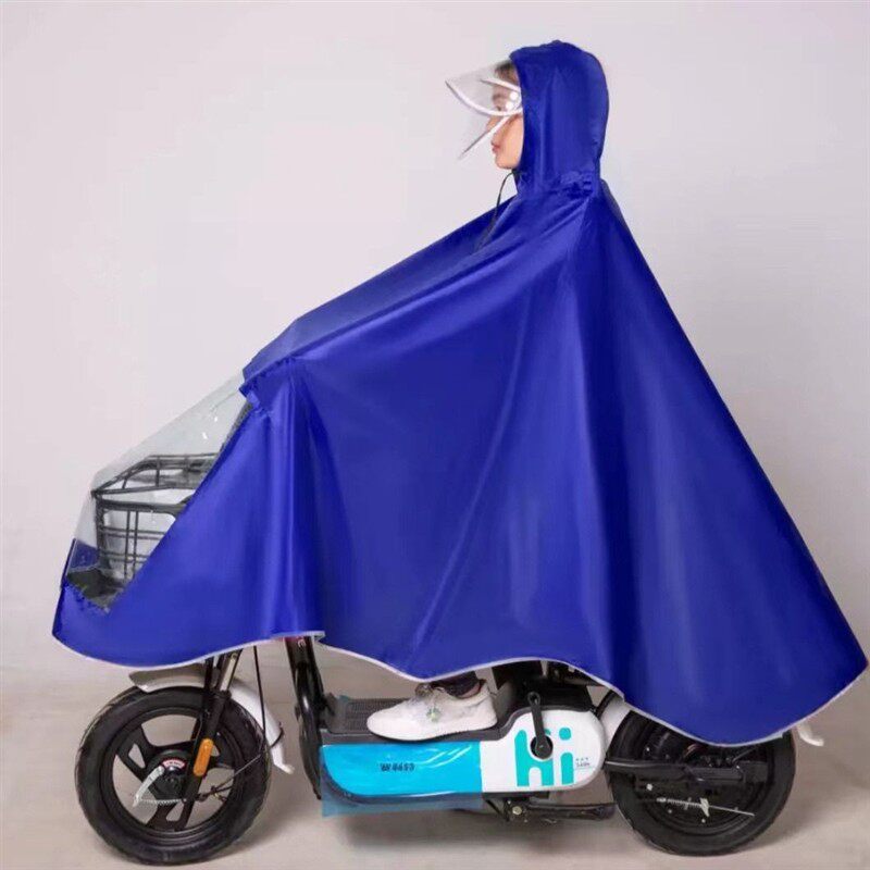加厚雨衣电动车自行车雨衣单人防暴雨雨披男女士加大加厚骑行雨具