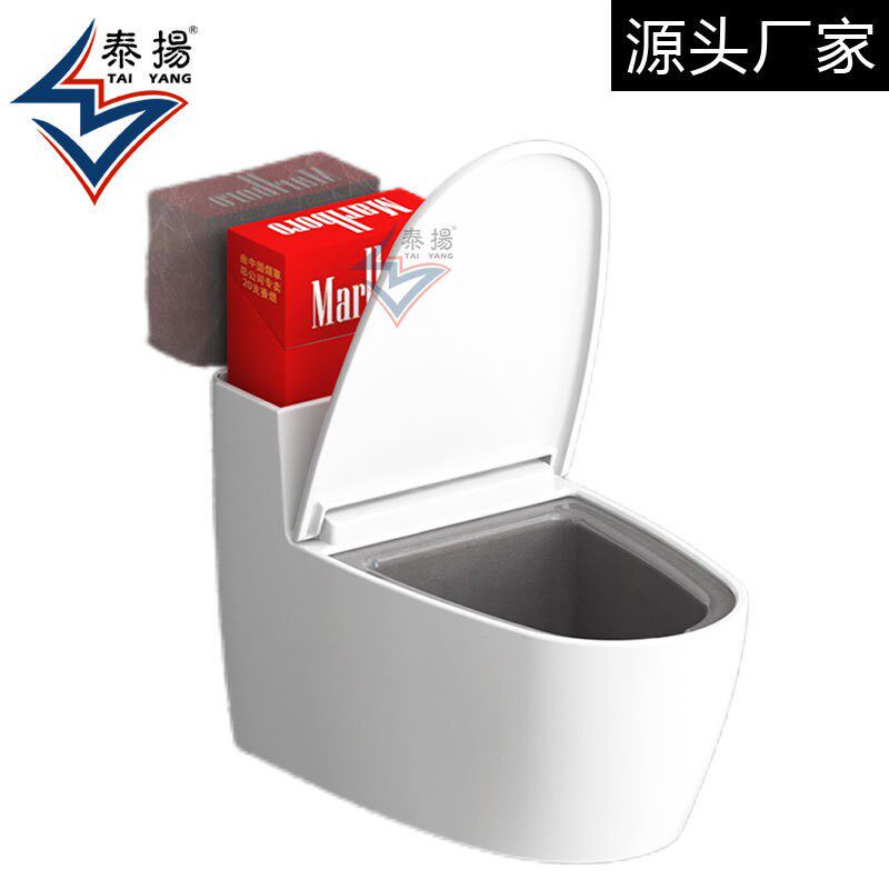 创意壁挂式马桶烟灰缸家用个性潮流厕所卫生间客厅带盖烟缸防飞灰