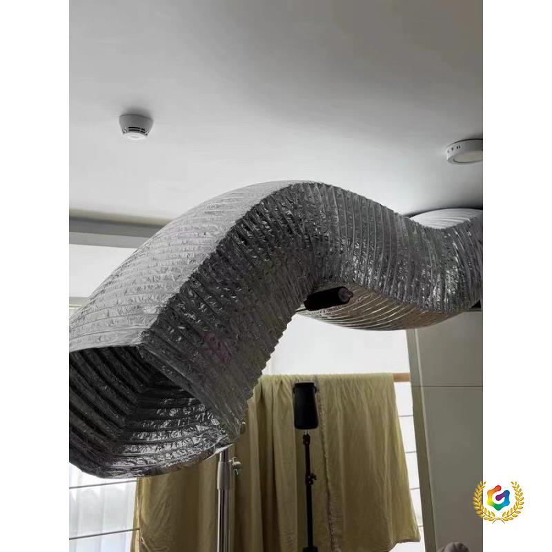 方形 定 制空调铝箔软连接风机盘管伸缩保温软管通风管道外机