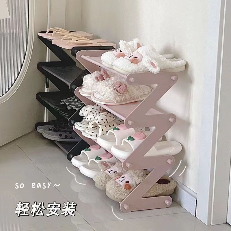 小书红鞋无架宿舍家门口小收号无纺布简纳神奇易防尘轻便小巧式鞋