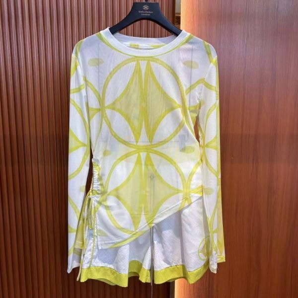 小众设计扎染渐变收腰抽长防袖4881褶纱上网衣短裤晒套装女夏季新