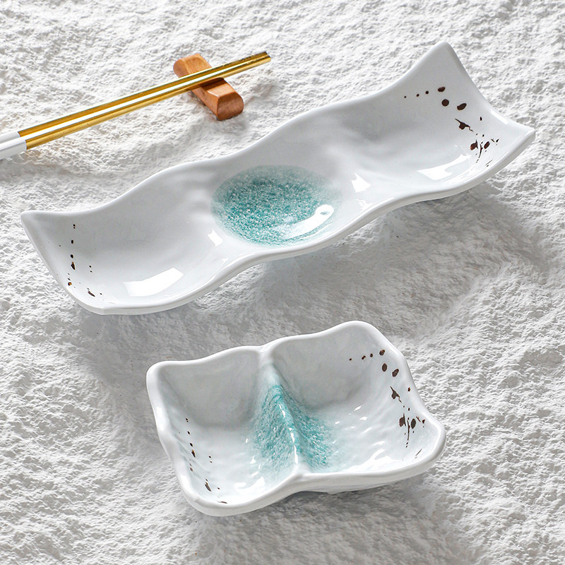 速发2025密胺餐具碟料餐厅双格调料碟味碟商用塑子火锅酱料小碟油