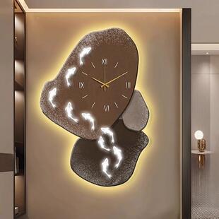 户石来运转玄关装饰画OCQ带表壁灯画轻奢道走廊过挂画九钟鱼图入