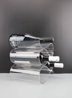 现代约亚克S形红酒架酒柜简摆样件板房客0018厅电视柜力玄关家居