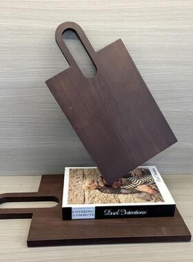 BRA餐现厨创代简约意木质砧板板样板间客厅玄关家居装饰托盘房饰