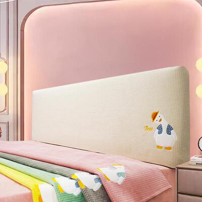 xyt025通年2新款品质床头套罩简单弧形木床靠F767S68S背软高包定