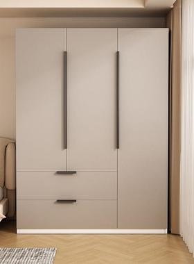 实木衣大柜小户型量家用卧室简易组装童床边双儿门容VID简约