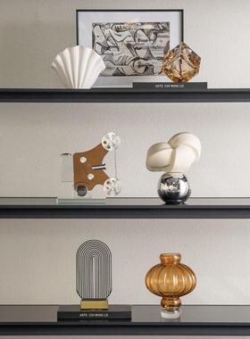 式轻风感小众摆件奢客厅电视柜$*&yu+sd柜别墅样板间设书计软意装