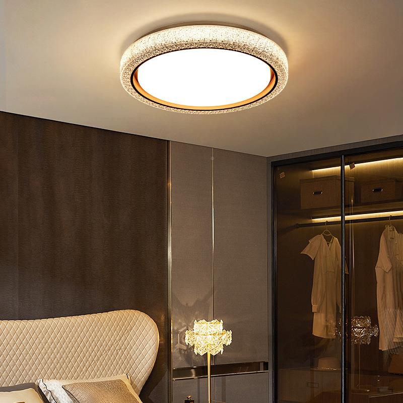 圆4现代简约172房间灯形厅轻奢水晶儿童房客灯27M主卧室灯吸顶灯