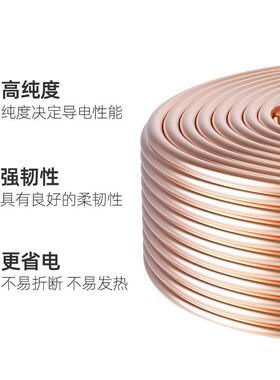 仁达工厂国标阻燃电线R明C457-BV2.5平股方单铜芯家装照Z布电线