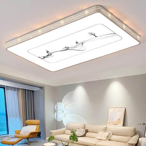 led顶灯现0代简约大气客厅灯225年新款大吊灯卧室灯90008厅吸具中