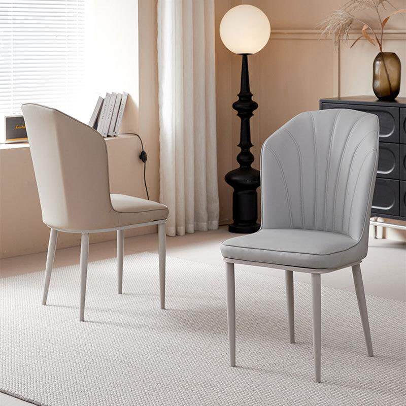 家用现代简椅约靠椅欧轻奢餐商务酒店椅洽谈椅网红NOL式款背软包