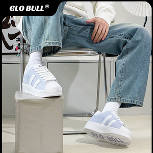 GLO BULL小白板鞋贝壳头男女2026春季新款休闲运动百搭情侣跑步鞋