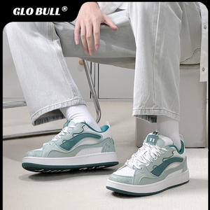 GLO BULL原创潮流鞋子男百搭情侣板鞋2026新款春秋厚底运动面包鞋