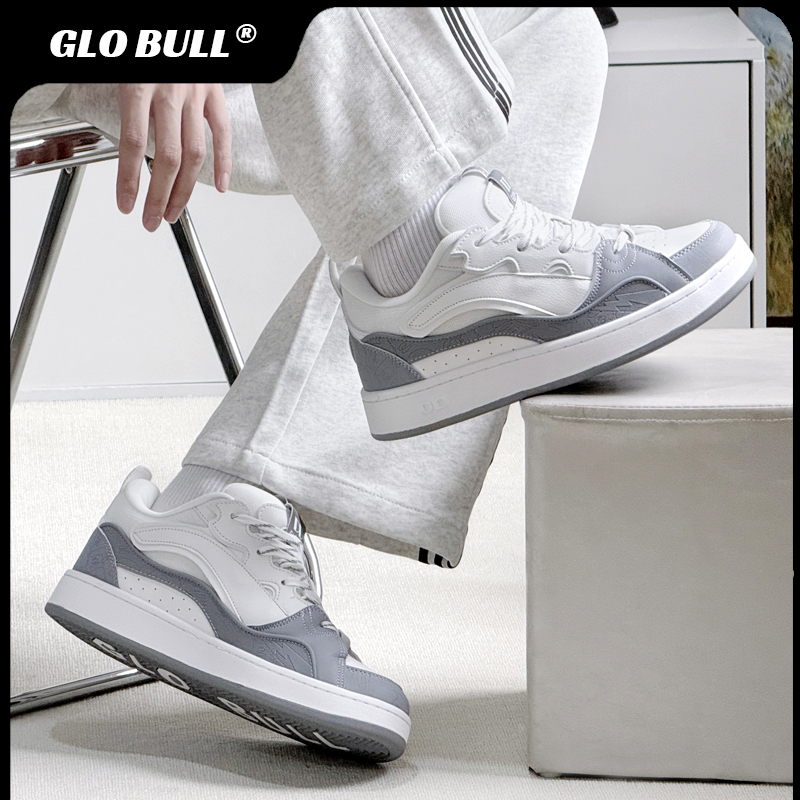 GLO BULL原创百搭板鞋男2025新款春夏厚底休闲鞋子情侣运动面包鞋