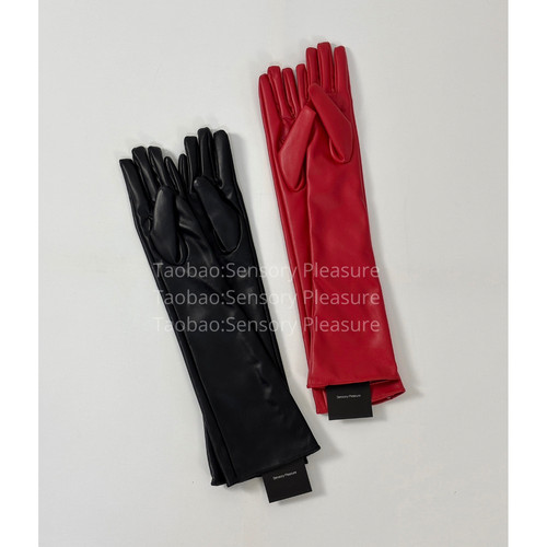 SensoryPleasure皮手套长款高级