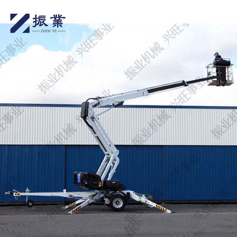 多方位高空工程检修平台作业车12米-20米拖车升降机折臂式升降台