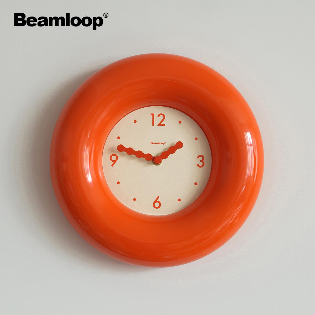 啵乔botro静音钟表挂钟客厅2025新款简约现代家用时钟挂墙中古