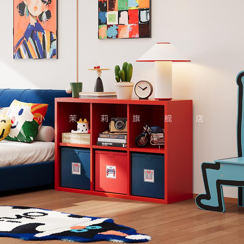 中古包豪斯家用卧室床边柜钢制床头格子柜置物收纳柜儿童书柜书架