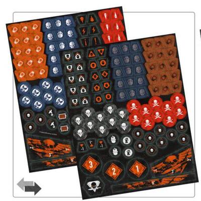 战锤40K 杀戮小队 双面印刷 伤害标记 token + 英寸标尺 纸板