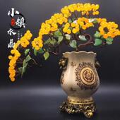 玉髓水晶摇钱财宝树家居客厅简约饰品摆件店铺乔迁开业结婚送礼品