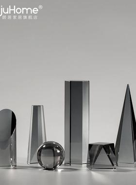 斯堪的纳维亚创意几何水晶装饰品现代极简主义客厅酒柜入口办公室