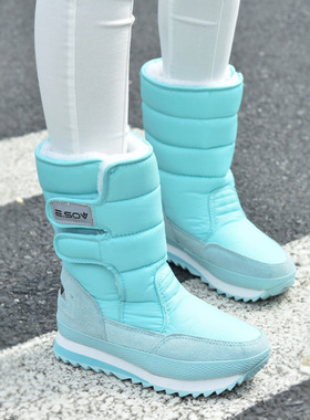 东北雪地靴女冬季加绒加厚保暖棉鞋零下40度防水防滑情侣大码棉靴