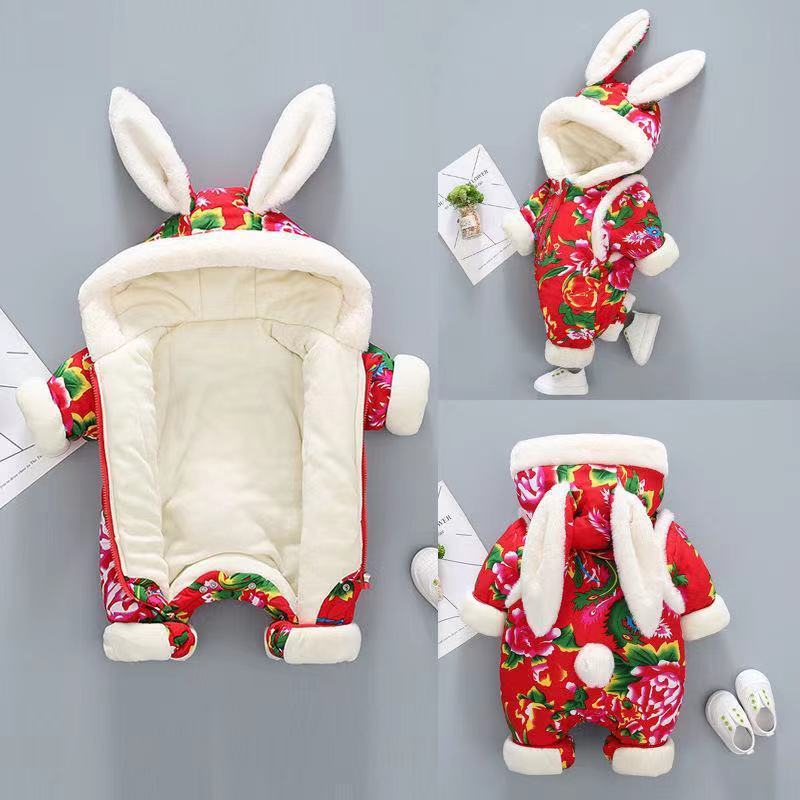 冬季加绒加厚东北大花棉新年装