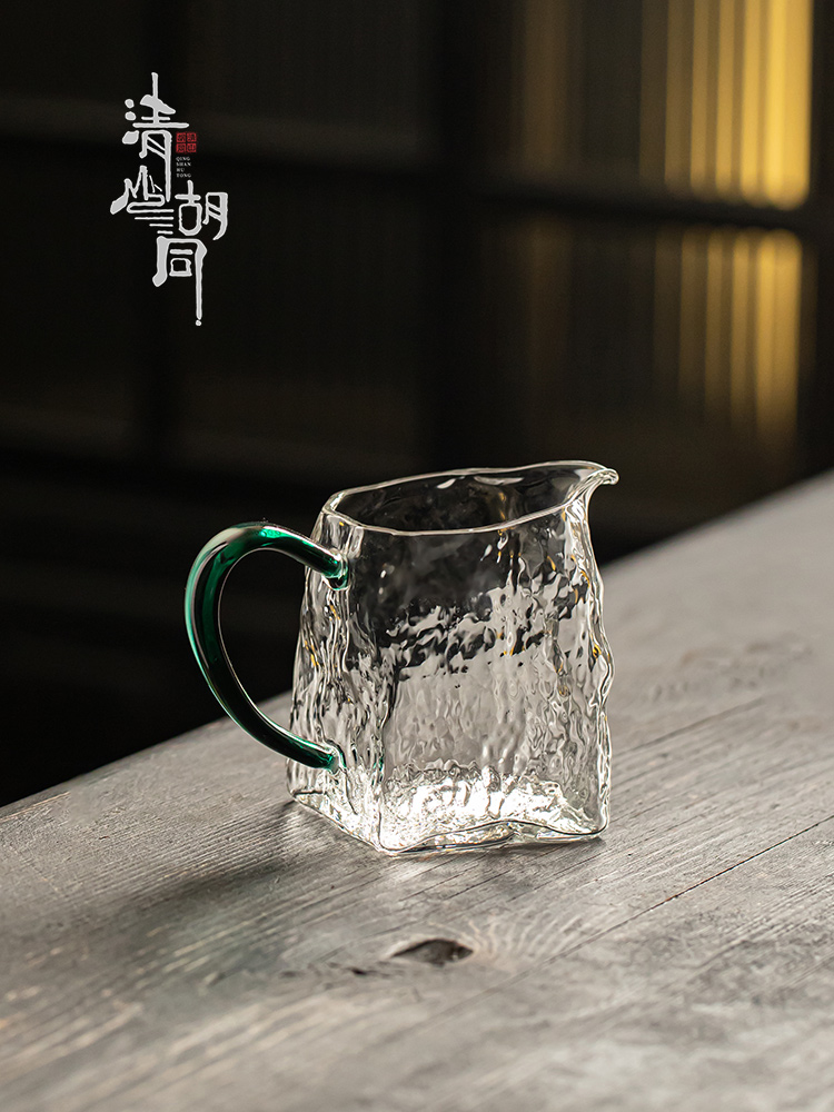 青山湖通家用耐热玻璃博览会杯中国覆古功夫茶具冰川茶海玻璃茶隔