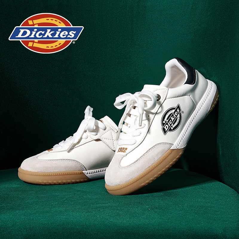 Dickies 儿童德训鞋2025春季新款男女中大童小白鞋时尚休闲运动鞋