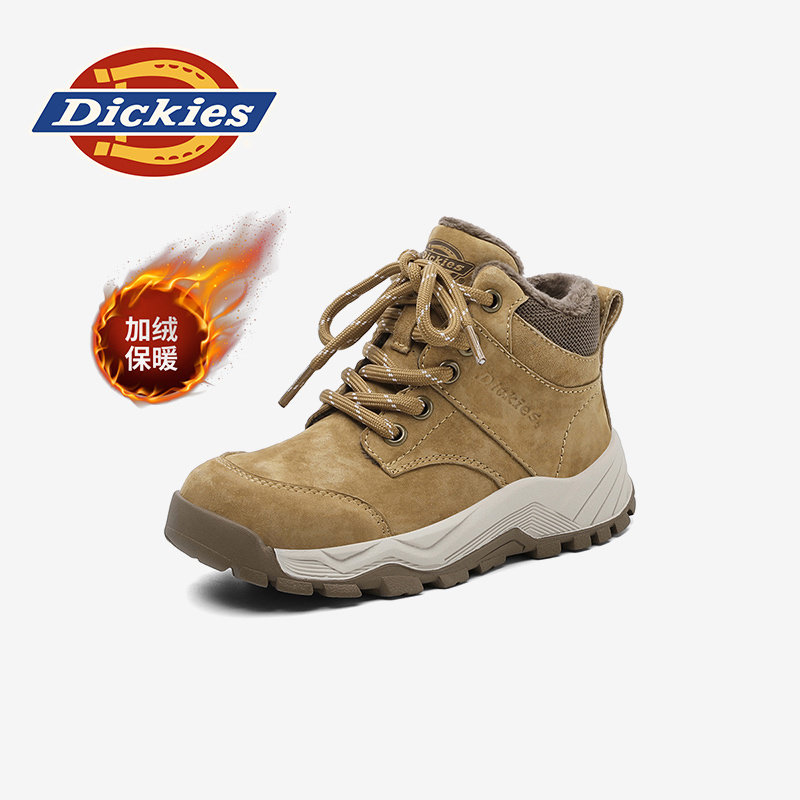 Dickies儿童马丁靴冬保暖加绒鞋