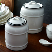 厨房装 猪油罐家用耐高温陶瓷罐子带盖油泼辣子罐辣Y椒油专用罐