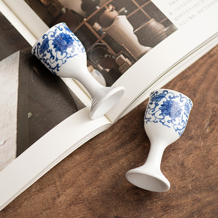 酒具套装中式白酒杯o家用高脚杯一口杯酒盅陶瓷古风酒壶黄酒分酒