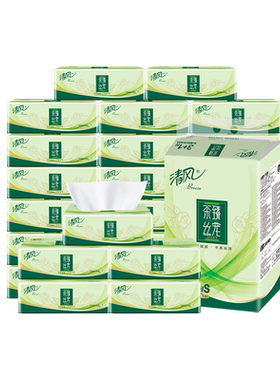 清风茶臻抽纸3层110抽