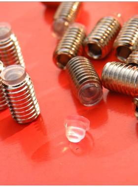 M10OPG*10字胶十铁镀垫镍机米螺丝,塞软胶璃紧定螺丝玻无头螺丝顶